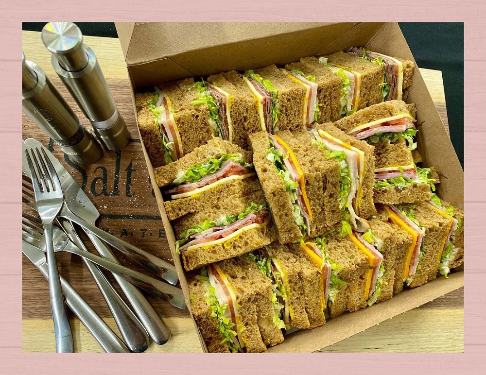 16pc Triangle Cut Sandwiches Box